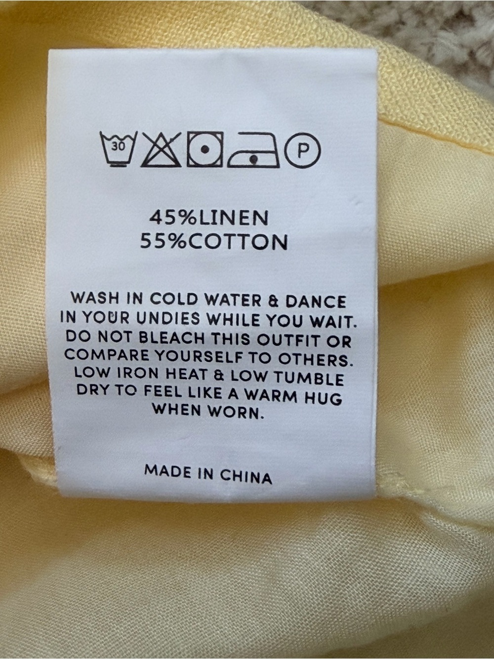 Peppermayo Marissa Linen One Shoulder Top - Yellow 0 - Picture 9 of 14